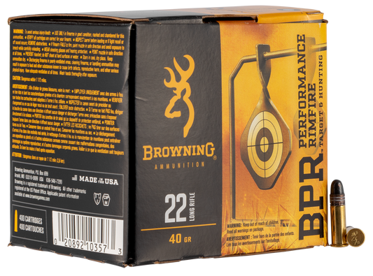 Browning Ammo Bpr, Brna B194122400    22lrn   40 Bpr           400/04