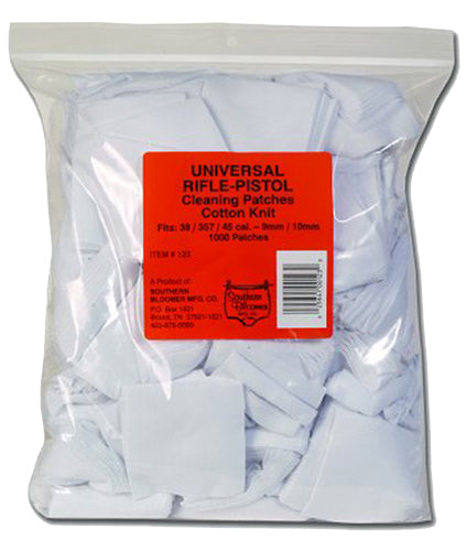 Southern Bloomer Cleaning Patches, Sbc 123  Univ Rifle-hg Patches  1000 Ct