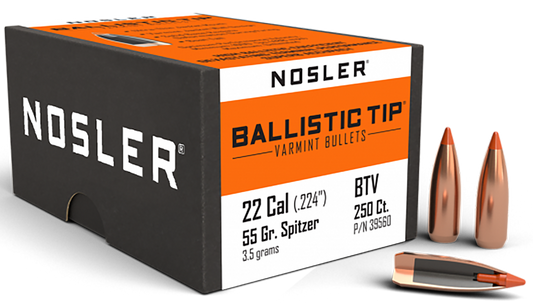 Nosler Ballistic Tip, Nos 39560 Blstc Var   22 55 Sptzr   250