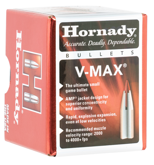 Hornady V-max, Horn 17105  Bull .172  25 Vmax              100/40
