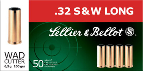 Sellier & Bellot Handgun, S&b Sb32swlb       32 Swl  100 Wc            50-20