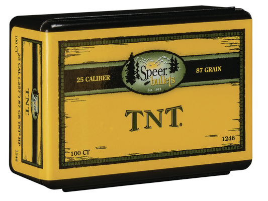 Speer Ammo Tnt, Speer 1246      Bull .257  87 Tnthp            100