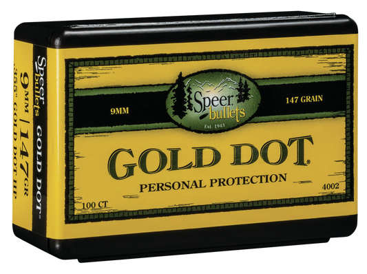 Speer Ammo Gold Dot, Speer 4002      Bull .355 147 Gdhp             100