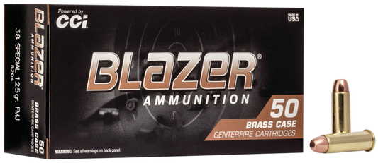 Cci Blazer, Cci 5204    Blazer Brass 38   125 Fmj        50/20