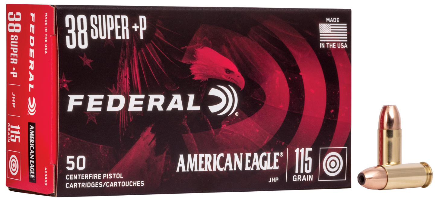 Federal American Eagle, Fed Ae38s3       38 Sup    115 Jhp           50/20