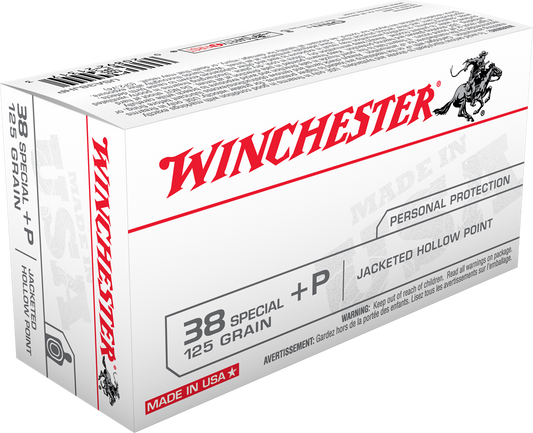 Winchester Ammo Usa, Win Usa38jhp  38sp+p     125 Jhp             50/10