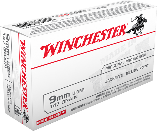 Winchester Ammo Usa, Win Usa9jhp   9mm        115 Jhp             50/10