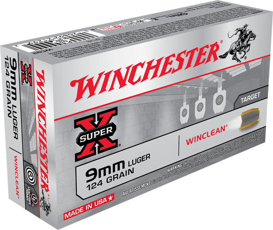 Winchester Ammo Super X, Win Wc92      9mm     124 Bebwcln            50/10