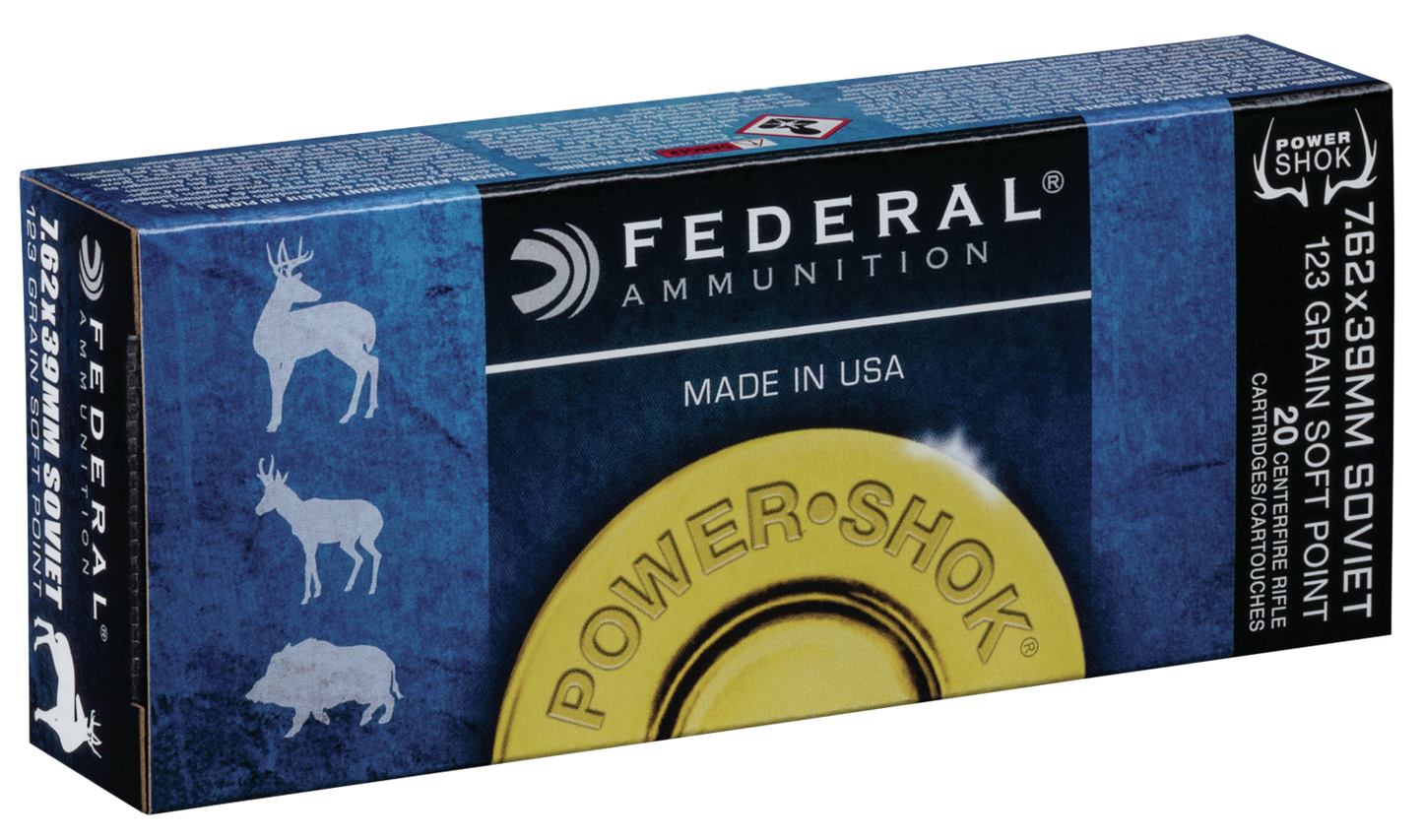 Federal Power-shok, Fed 76239b         7.62x39 123 Sp            20/10