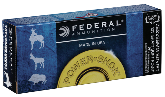Federal Power-shok, Fed 76239b         7.62x39 123 Sp            20/10