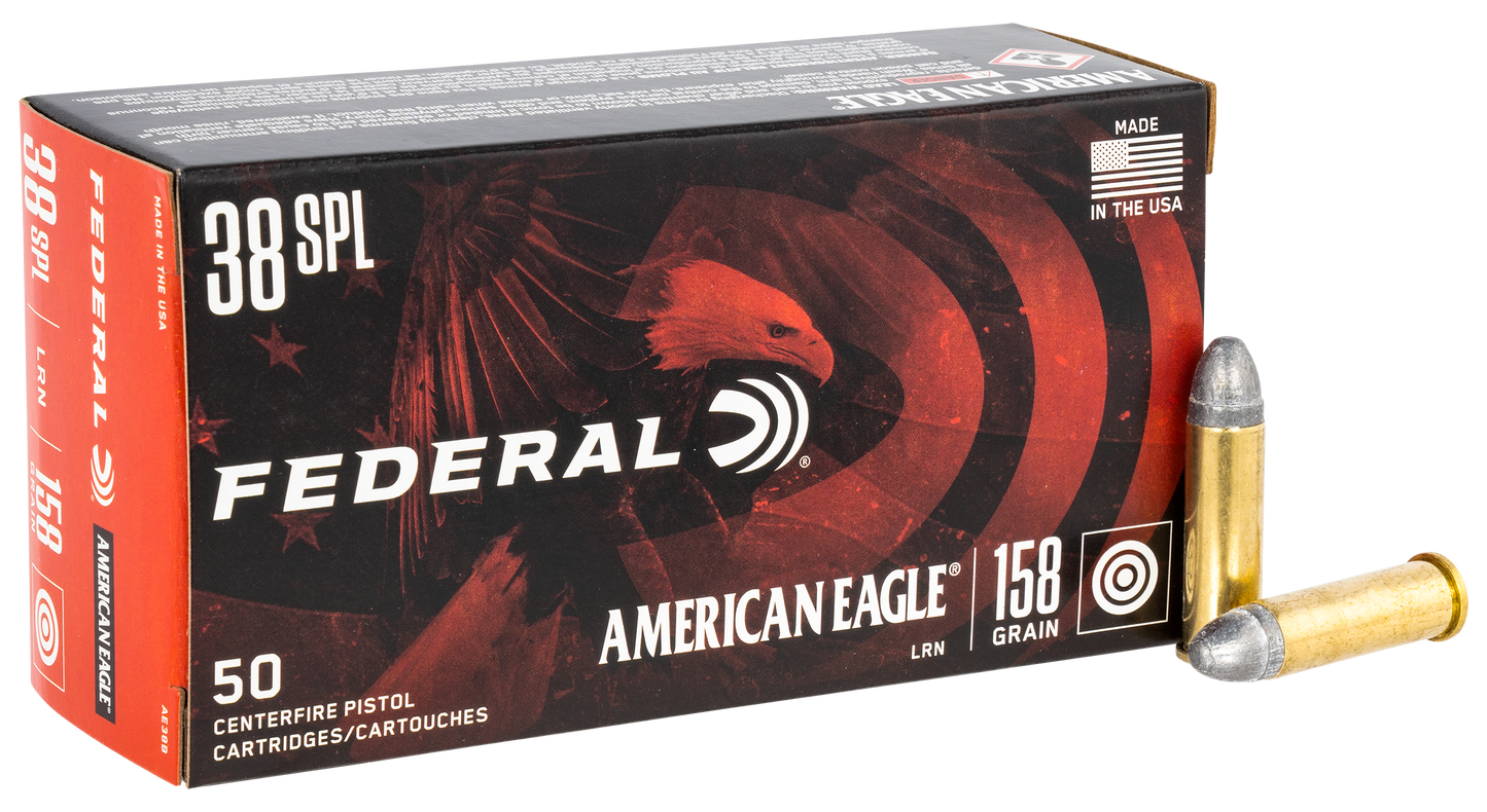 Federal American Eagle, Fed Ae38b        38sp      158 Ldrn          50/20