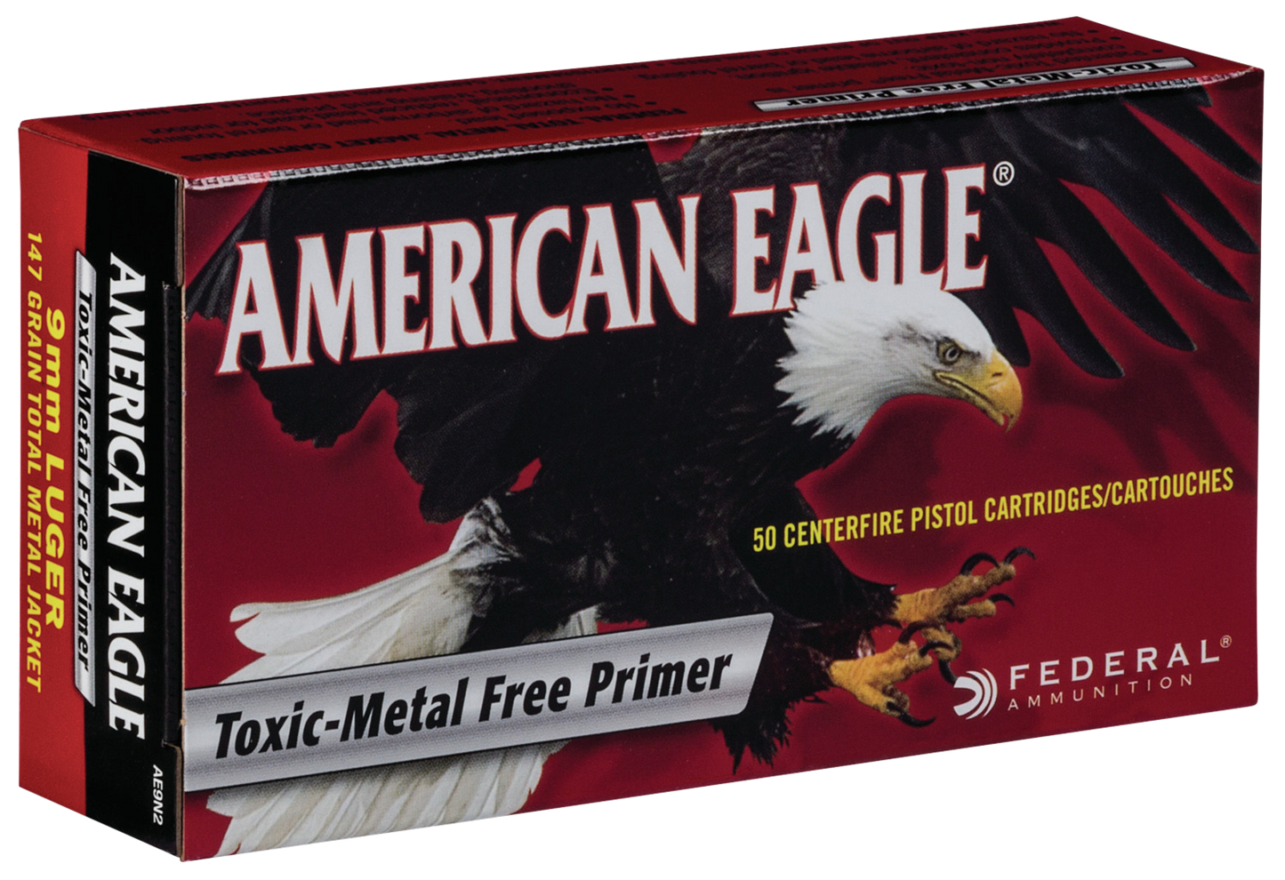 Federal American Eagle, Fed Ae9n2        9mm Lug   147 Tmj           50/20