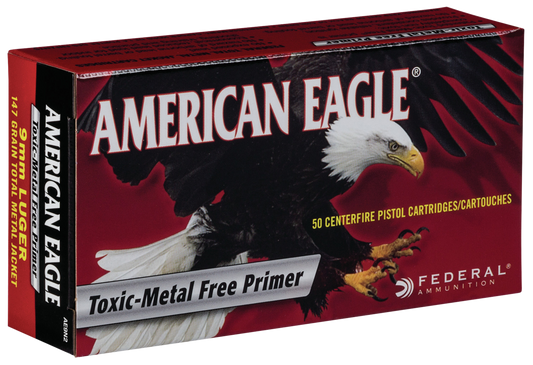 Federal American Eagle, Fed Ae9n2        9mm Lug   147 Tmj           50/20