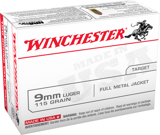Winchester Ammo Usa, Win Usa9mmvp  9mm        115 Fmj            100/10