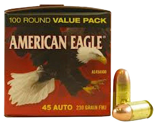 Federal American Eagle, Fed Ae45a100     45        230 Fmj           100/5