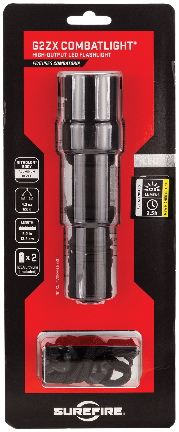 Surefire G2zx, Sf G2zx-c-bk   Combat Light 6v    600