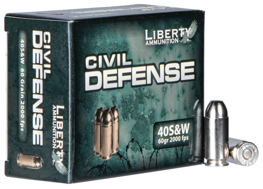 Liberty Ammunition Civil Defense, Liberty La-cd-40-012   40s  60gr             20/50