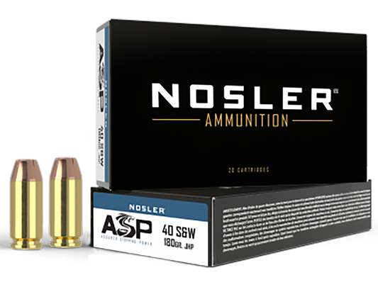 Nosler Assured Stopping Power, Nos 51212 Match Hg 40s    180 Jhp            50/10