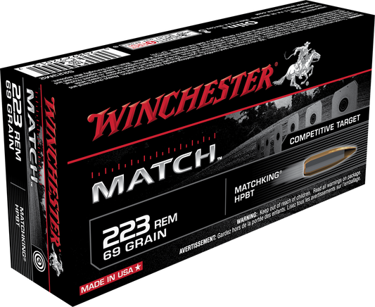 Winchester Ammo Match, Win S223m2        223     69 Match           20/10