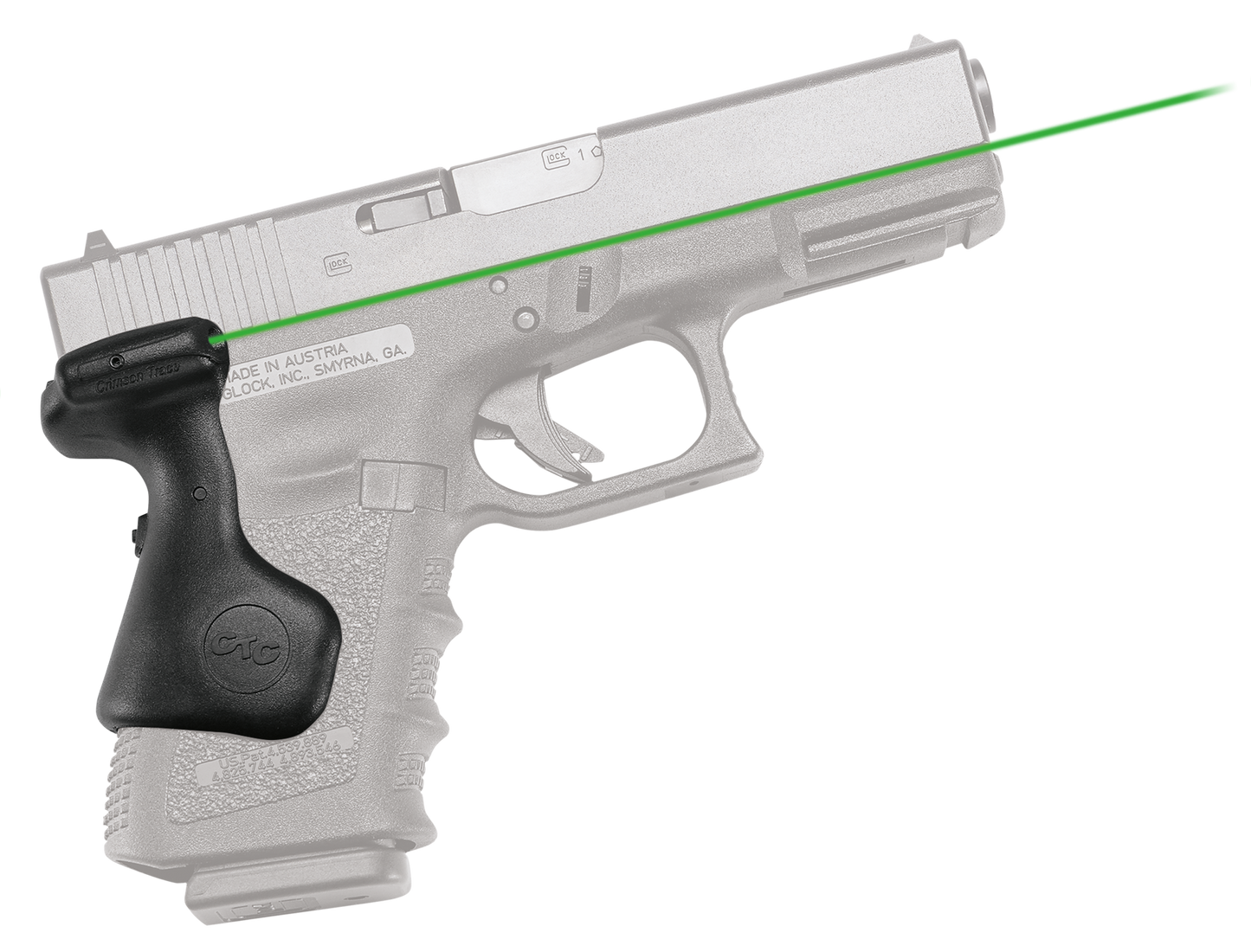 Crimson Trace Lasergrips, Crim Lg639g     Lasergrips Glk G3 19/23 Green