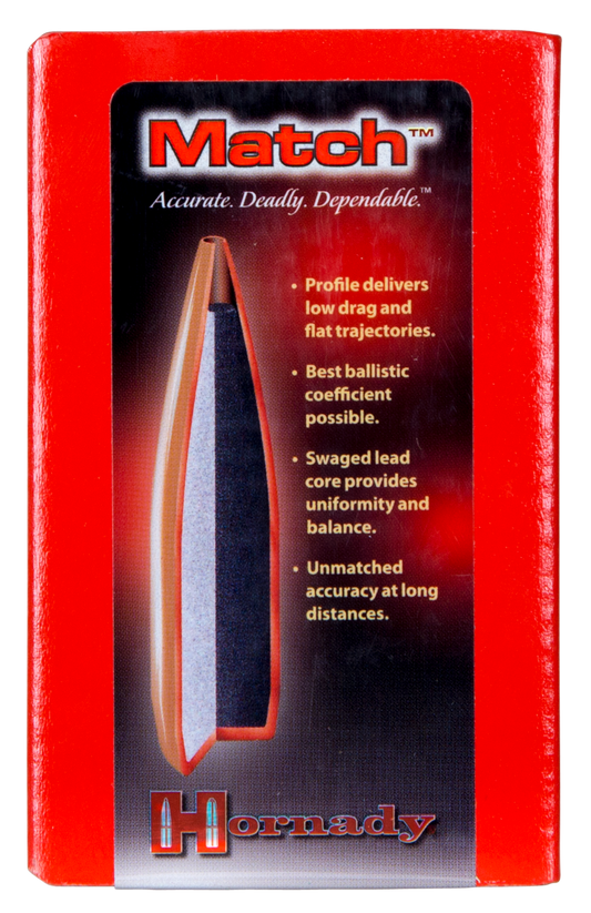 Hornady Match, Horn 3039   Bull .308 155 Bthp Match        100/15