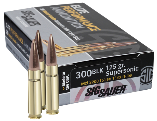 Sig Sauer Elite Match Grade, Sig E300a1-20    300bo    125 Otm Mtch       20/25