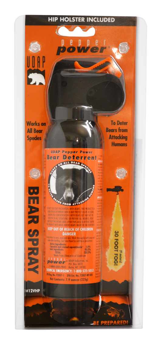 Udap Bear Spray, Udap 12vhp   Orange Bear Spray 225g