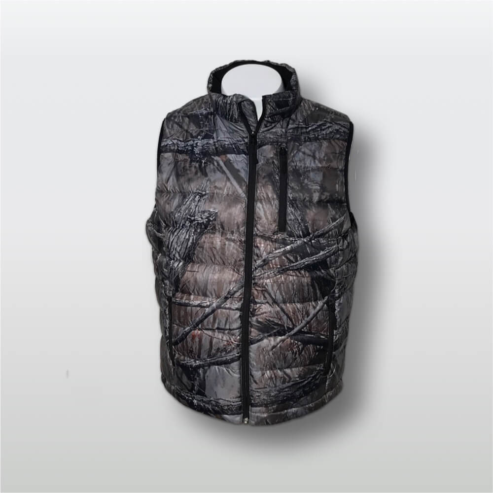 Muddy Water Tri-Zone Heated Down Vest - Timber Tantrum - Timber Tantrum, XXL