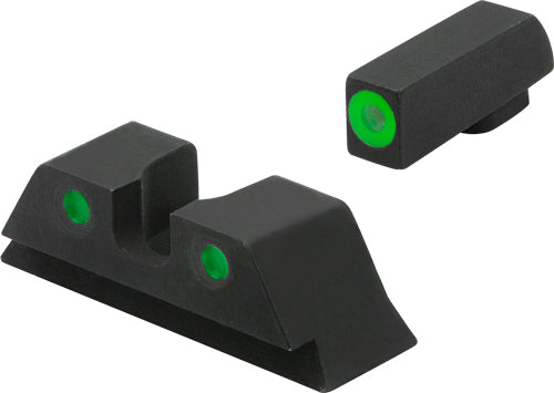 Meprolight Hyper Bright Trit - Set Green/grn For Glock 42/43