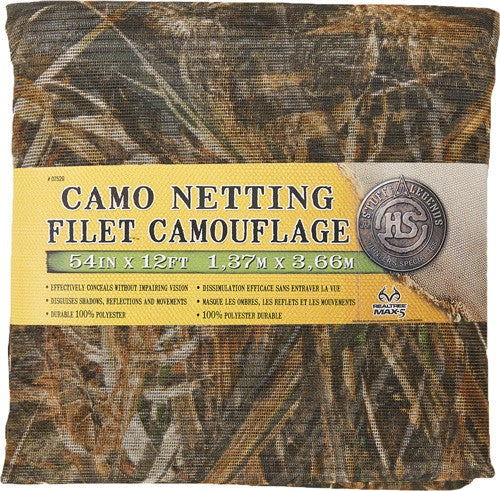 Hs Camo Mesh Netting 54"x12' - Advantage Max-5!