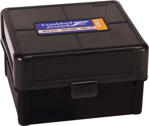 Frankford Arsenal Ammo Bx .223 - 100 Rnds Blk/smoke Hinge Top