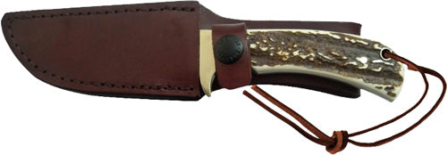 Uncle Henry Knife Staglon 4" - Caper W/leather Sheath