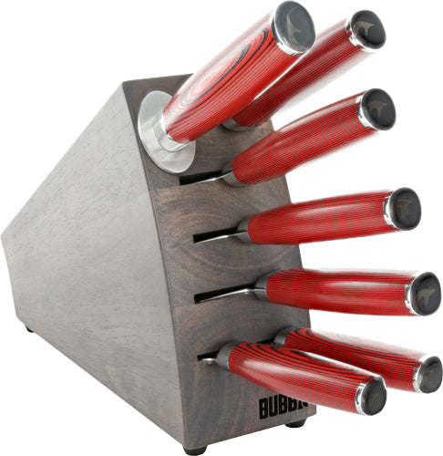 Bubba Blade Kitchen Knife Set - W/6 Knives And Knife Block