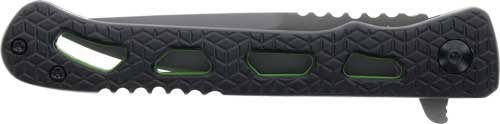 Schrade Knife Sevr Clear Fldr - 3.5" Aus-10 Black/see Through