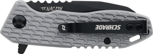 Schrade Knife Tenacity Folder - 2.5" Aus-10 Black/grey