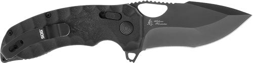 Sog Knife Kiku Xr Blackout - 3" Plain Edge Black/black