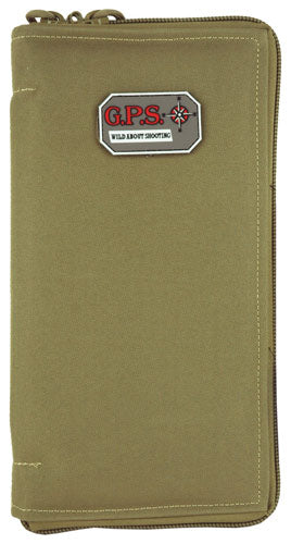 Gps Pistol Sleeve Large - Lockable Zipper Tan Nylon