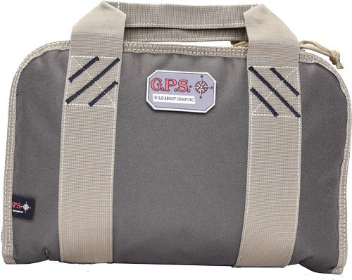 Gps Double Pistol Case - Green/khaki Nylon