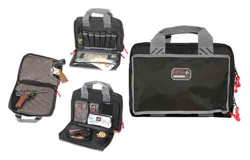 Gps Quad Pistol Case - Black/grey Nylon