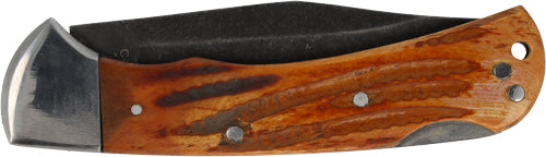 Remington Cutlery Back Woods - 3.5" Lock Back Bone/s-washed