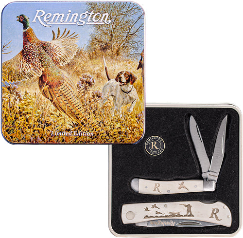 Remington Cutlery Pheasant - 2-knife Set W/tin<
