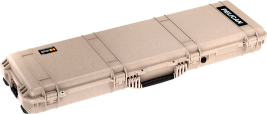 Pelican 1750 Case W/ Wheels - 3 Pc Foam Fits 48" Guns Tan