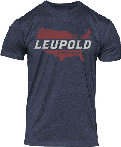Leupold Mens Tee American - Original Navy Heather Xxl