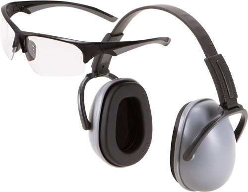 Allen Passive Muff & Eye Combo - 23db Gray Muffs/clear Eyes
