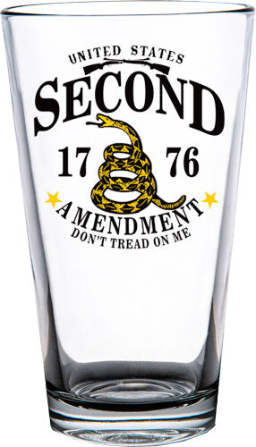 2 Monkey Americana Pint Glass - Don't Tread On Me