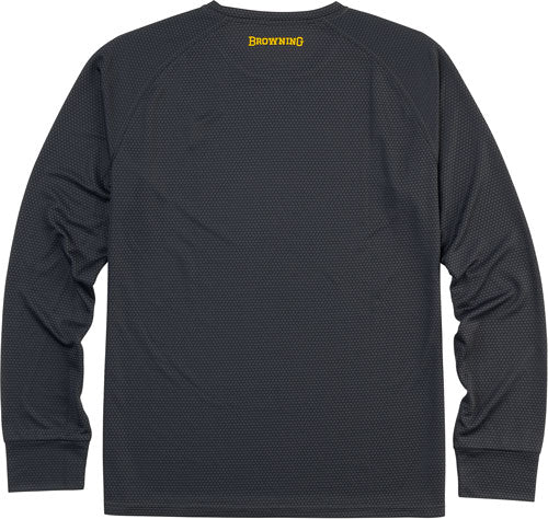 Browning Ls Tech Tee Carbon - Gray X-large