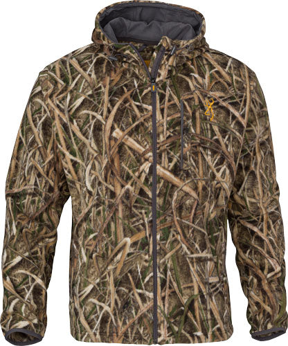 Browning Wasatch Fleece Jacket - Mosg Blades W/hood X-large<