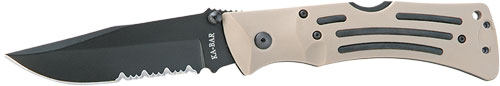 Ka-bar Desert Mule Folder Clip - Point 3.87" W/clip Sheath Fde