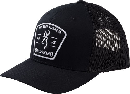 Browning Cap Raider Mesh Snap - Back Buckmark Patch Black Osfm