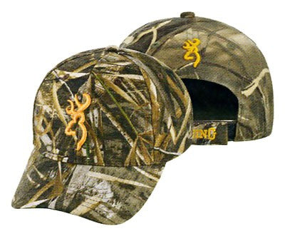 Browning Rimfire Cap Buckmark - Logo Realtree Max 5 Velcro